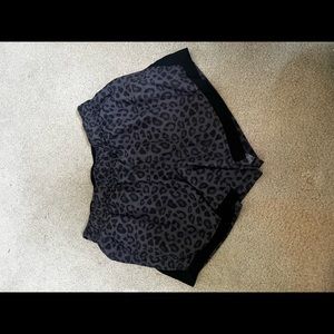 Leopard Print Athletic Shorts